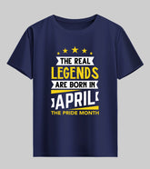 Born in April Half Sleeve T-Shirt